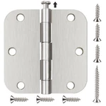 6 Pack Nickel Door Hinges Brushed 3-1/2 Interior Satin Nic.... Fixed Price $25.16.