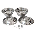 Jesonn 19.5 Inch 10 Lugs Hand Holes Polished Stainless Steel Wheel Simulato.... Fixed Price $337.40.
