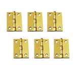 Qcaa Narrow Butt Utility Hinge, Swaged, With 6 PACK(2"), Brass Plated. Fixed Price $21.99.
