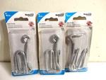 National Hardware 4" Zinc Plated Steel Gate Hook N122-168 Lot Of 3. Fixed Price $7.50.