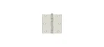 3-1/2" X Square Hinge, Ball Bearing Polished Nickel Pair. Fixed Price $11.85.
