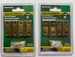 Wow! Hillman 1/2" X 1/4" Solid Brass Broad Hinges #851191 & Fast Free Ship. Fixed Price $17.99.