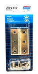 Pair Of Solid Brass Hinges, National N211-391, 2.5" X 1.75". Fixed Price $8.95.