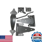 Nuvo Iron Wooden Gate Combo Kit 6 Tee Hinges/latch W/catch Handle Wgckh. Fixed Price $38.24.
