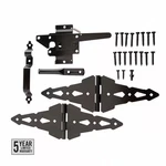 Black Stainless Steel Post Latch Gate Set. Fixed Price $77.79.