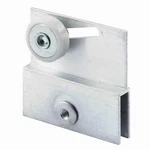 Frameless Sliding Shower Door Top Bracket, 3/4 In., Flat Plastic Wheel, Steel Ba. Fixed Price $11.67.