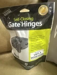 Heavy Duty Self Closing Spring Hinges 2PK Vinyl Wood Gate.. Fixed Price $34.00.