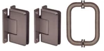 Crl C0LS30RB Oil Rubbed Bronze Cologne 037 Hinge Shower Pull Handle Set. Fixed Price $166.48.