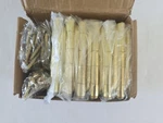 (12-PK) Jiw Door Hinges Satin Brass 3.5" X2.2MM-1/4R 72 Screws. Fixed Price $18.50.