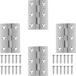 Stainless Steel 3 Inch Folding Butt Hinges For Furniture Door Window Case Lid An. Fixed Price $20.99.