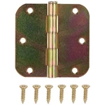 Prosource 20347ST4C Door Hinge, Steel, Yellow Zinc Dichromate, Loose Pin, 180 De. Fixed Price $15.09.