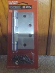 Everbilt 162275 4-1/2" X Satin Chrome Ball Bearing Door Hinge. Fixed Price $7.00.