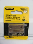 New Stanley 80-2010 CD838 1-1/2" Utility Hinge Satin Brass Finish Pcs Per Pack. Fixed Price $9.72.