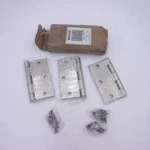 Pack Schlage 3.5" Door Hinge With Square Corner Satin Nickel. Fixed Price $20.45.