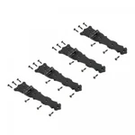 Black Wrought Iron Door Strap Hinge 5.5" Rust Resistant Flush Mount Pack Of 4. Fixed Price $55.99.