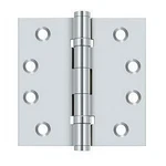 Deltana DSB4B26- 4" X Square Hinges, Ball Bearings (pair) Polished Chrome. Fixed Price $50.00.
