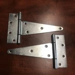 2X New Everbilt 8 In. Zinc-plated Heavy Duty Tee Hinge No Screws 15409. Fixed Price $17.99.