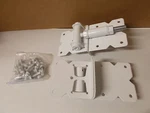 Nationwide Self-closing Gate Hinge White Set Of 2. Fixed Price $29.99.