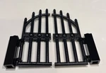 New Lego Cemetary Gate Free Matching Hinges Opens Metal Rods Castle Fortress. Fixed Price $7.99.