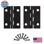 Uniqantiq Hardware Supply Flat Black Butt Hinges X 1-1/2 Pack Of 20. Fixed Price $73.78.