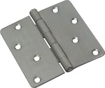 12PK Stanley 4"X4" Round 1/4" Radius Corners Satin Chrome Door Hinges S821-462. Fixed Price $59.95.