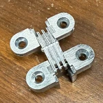 Nos Soss Invisible Hinge, Model 103, X 1-1/2", Satin Chrome. Fixed Price $19.95.