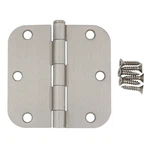 Pack Warwick 1/2" Door Hinges 5/8" Radius Corner Satin Nickel DA3012SN. Fixed Price $16.57.
