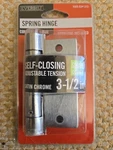 Everbilt 3-1/2 Commercial Grade Adjustable Spring Hinge Satin Chrome (8149). Fixed Price $10.00.