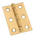National Hardware N211-375 Solid Brass 6-HOLES Broad Hinge X 1-3/8 In.. Fixed Price $10.65.