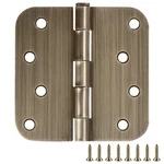 Antique Brass Door Hinges 6 Pack Standard 4 Inch Removable Pin Durable Steel New. Fixed Price $13.49.