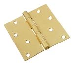 National Hardware N830-231 Satin Brass Steel 512 Door Hinges 4 In.. Fixed Price $13.34.