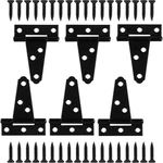 6 Pack 2" Strap Hinges Heavy Duty Black Shed Gate Door Hardware. Fixed Price $9.27.