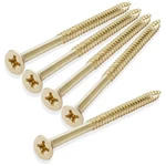Cauldham Bright Brass Wood Screws #9 X 3 Inch For Door Hinges - 25 Pack. Fixed Price $19.93.