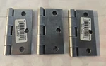 3 New National Hardware 2.5" Hinge N140-418 Non-removable Pin Plain Steel. Fixed Price $12.48.