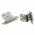 Pair Amerock 3/8" Inset Hinge Satin Nickel Face Mount Free Swinging BPR3417G10. Fixed Price $6.24.