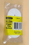 Stanley Pole Sockets For Closet Rod, With Screws, 81-7500 DP7056, New. Fixed Price $7.99.