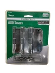 Mastercraft 3-1/2 Chrome Door Hinges, 3-PACK, 431-6210. Fixed Price $5.99.