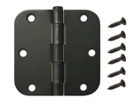 30 Pack 3.5" Dark Oil Rubbed Bronze Interior Door Hinges 5/8" Radius Orb. Fixed Price $33.85.