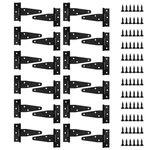 6 Pack 3 Inch Strap Hinges, Shed Gate Heavy Duty Black Outdoor.... Fixed Price $11.27.