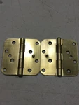 Deltana S44R54BMS 4" Plain Bearing Mortise Hinge Pair - Brushed Brass. Fixed Price $12.79.