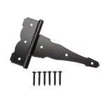 8 In. X 5.5 Black Heavy-duty Decorative Standard Tee Hinge. Fixed Price $16.87.
