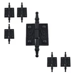 Renovators Supply Manufacturing Cabinet Door Hinge 2 In. Black Wrought Iron Butt. Fixed Price $79.17.