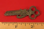 Antique Spring Loaded Padlock Car Door Safe Key !!. Fixed Price $22.50.