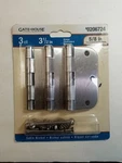 3CT-GATEHOUSE Satin Nickel Quality Hinges 3-1/2" X 5/8" Radius Corners Brand New. Fixed Price $14.99.