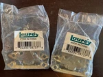 Cabinet Hinges Polished Brass Flush Mount Self-closing Lot X2PKS Laurey 28737. Fixed Price $6.99.