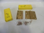 "4" Nos Stanley 08-3310 RD741 X Satin Brushed Bronze Plate Door Hinge (A5). Fixed Price $13.95.