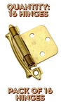 16-HINGE Pack Amerock Sterling Brass Flush Face Mount Self-closing BP7329-O74. Fixed Price $26.51.