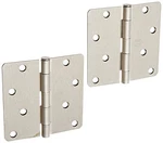 8PK Stanley Home Design 1/4" Corner Inch Satin Nickel Door Hinges S810-010. Fixed Price $28.80.
