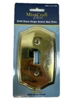 Mintcraft Decor Solid Brass Single Switch Wall Plate 145-7969. Fixed Price $7.00.