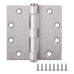 Stainless Steel Door Hinge Satin Nickel 4 1/2 Inch 5/8 Radius 6 Pack. Fixed Price $54.22.